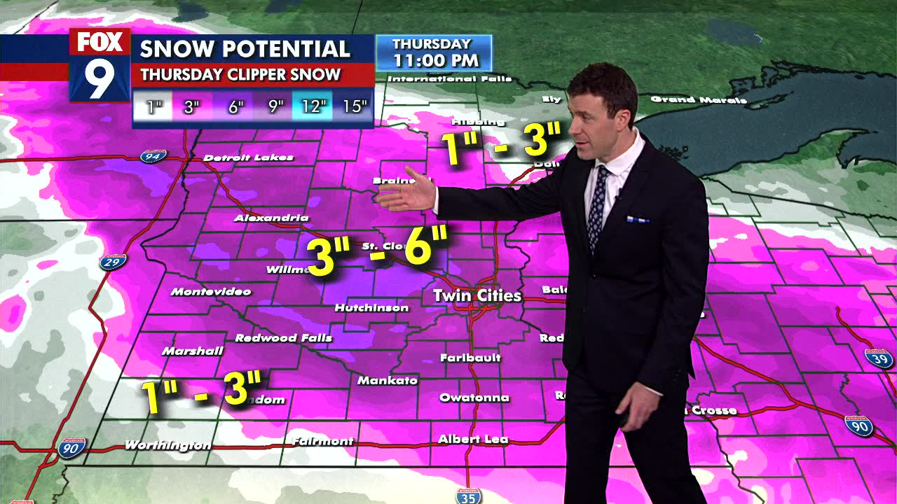 MN weather: Snowy Thursday forecast update