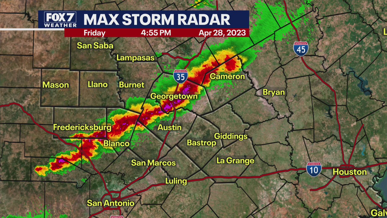 Austin weather: Thunderstorm warning through 5:15 p.m.