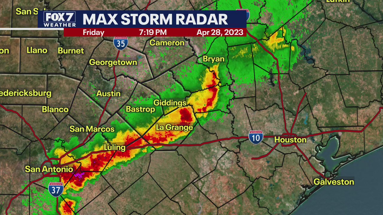 Austin weather: Thunderstorm warning in Fayette County