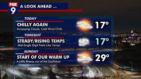 MN weather: Chilly Saturday, warmer weather ahead
