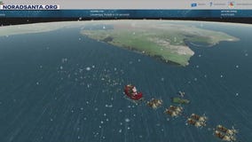 Following Santa Claus? journey with NORAD tracker