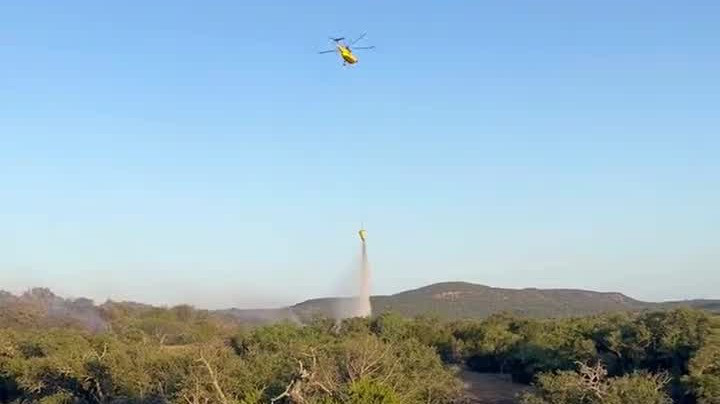 Crews using helicopter to fight Llano fire