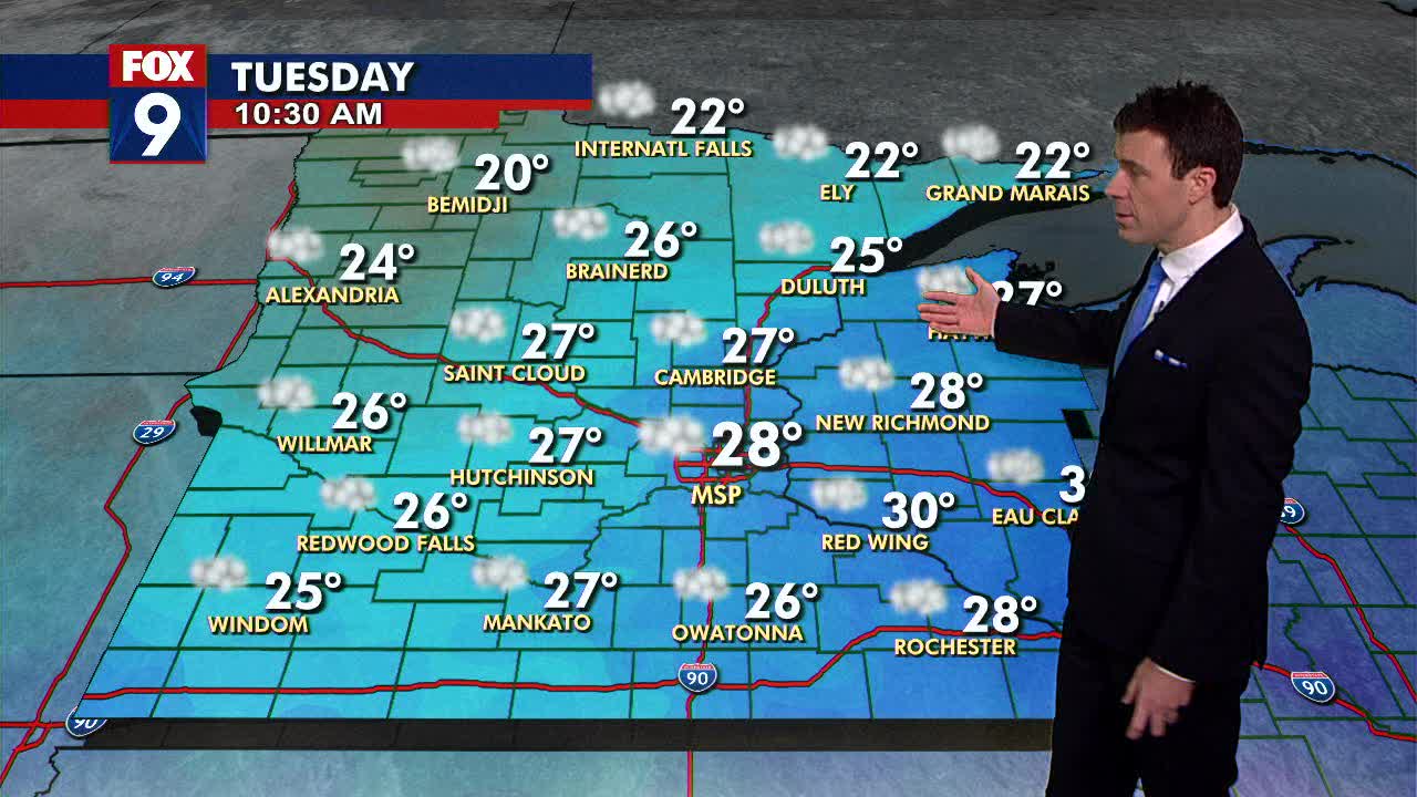 MN weather: Seasonably mild for New Year's Eve