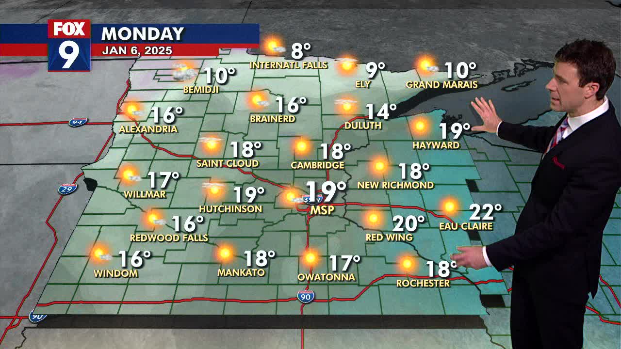 MN weather: Bright and chilly day on Monday