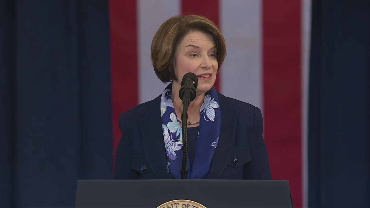 Sen. Klobuchar speaks at Donald Trump's inauguration