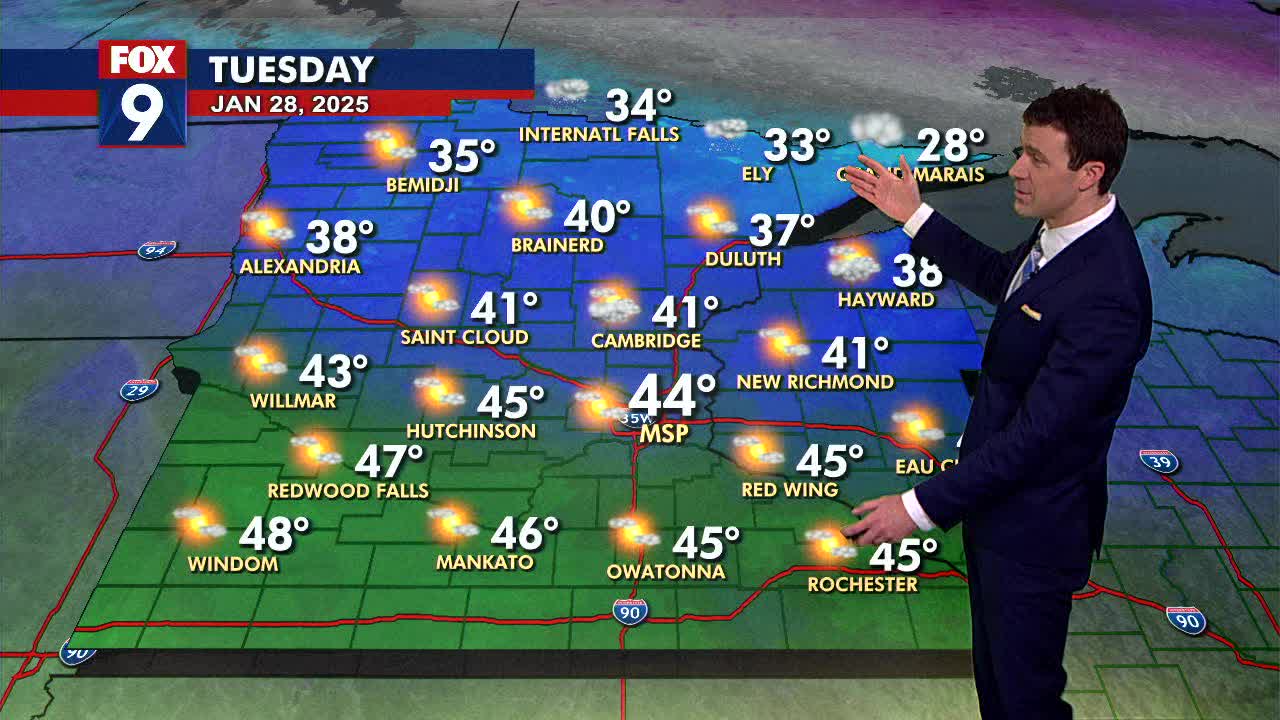 MN weather: Turning warmer and windier on Tuesday