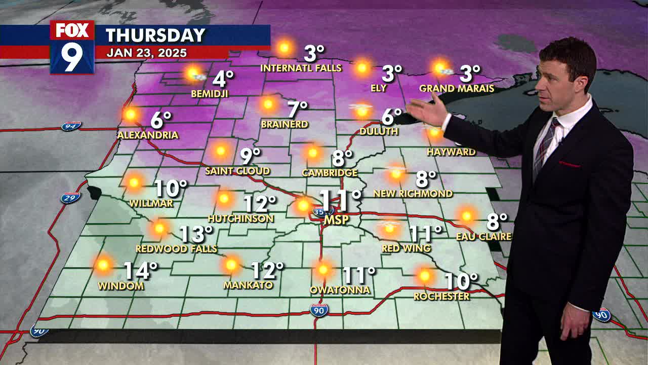 MN weather: Back to the cold sunshine on Thursday