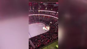 Canadian NHL fans boo U.S. anthem after tariffs announcement