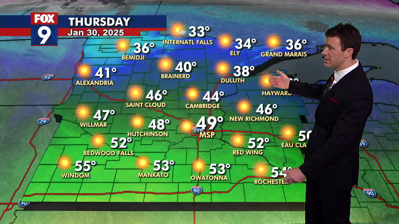 MN weather: Record-warmth possible Thursday