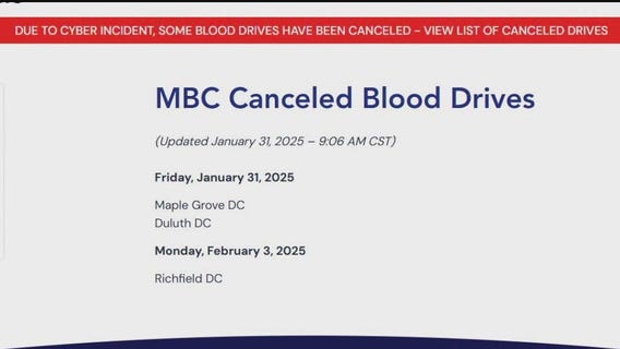 Memorial Blood Centers hit by cyberattack