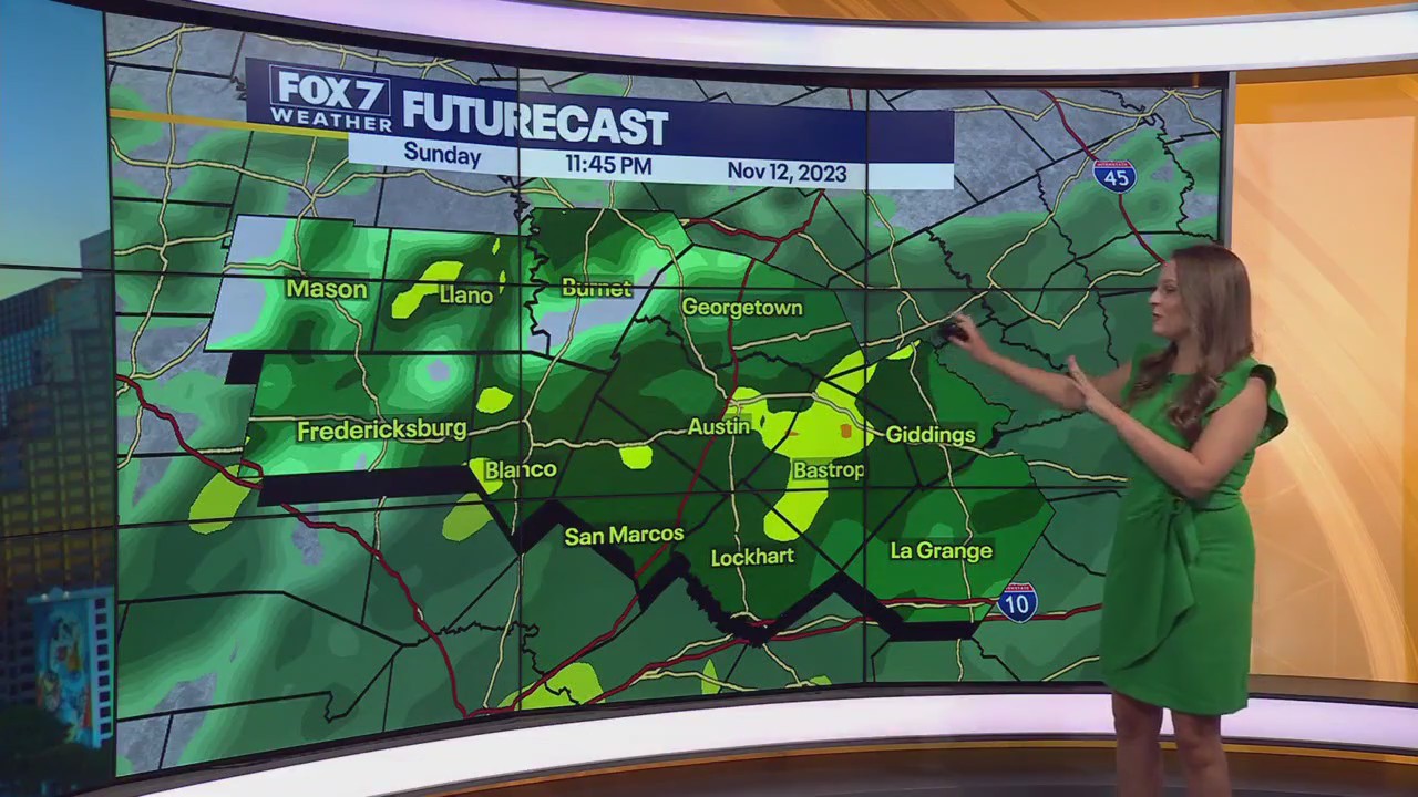 Austin weather: Widespread rainfall