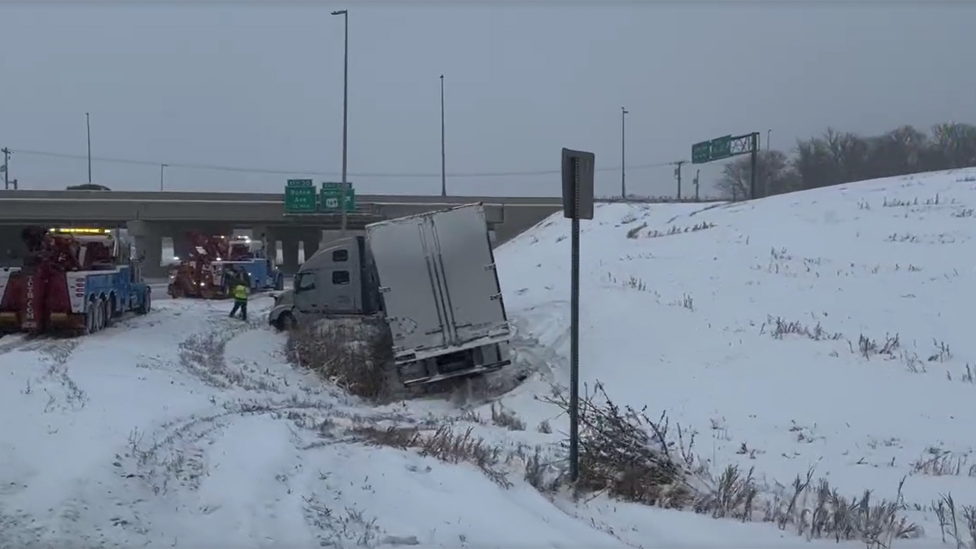 Semi crash at Highway 169 and I-94 interchange