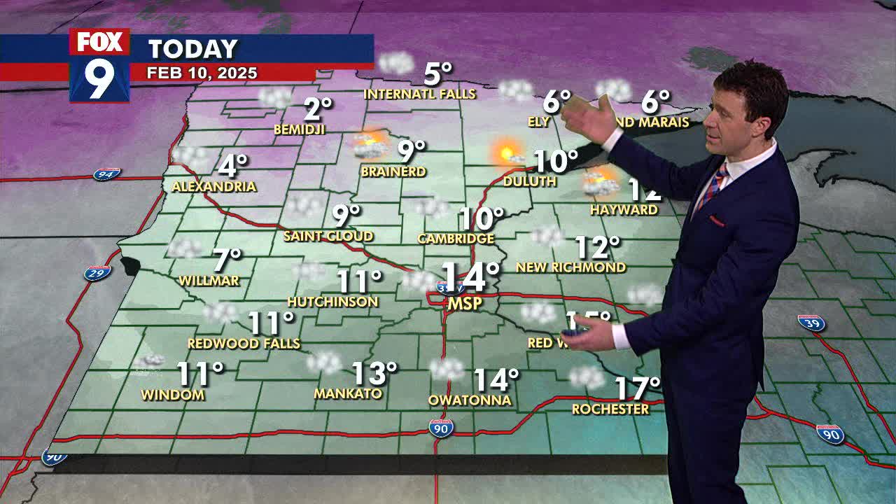 MN weather: Cloudy and chilly Monday | FOX 9 Minneapolis-St. Paul