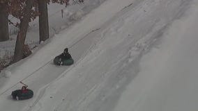 Minnesotans outside to enjoy the newly fallen snow
