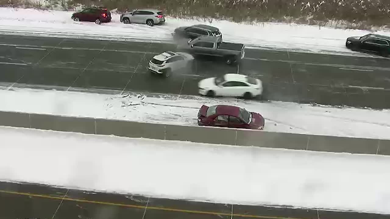 MN crash compilation after Valentine's Day snow