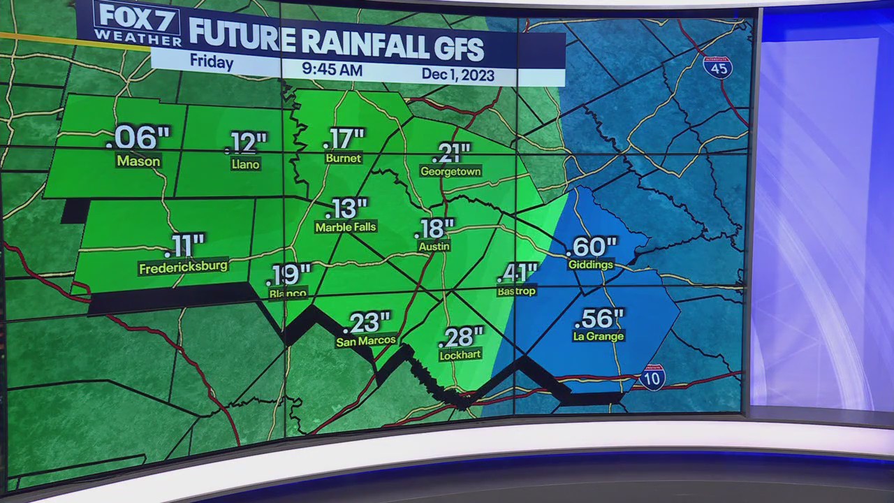 Austin weather: Rain chances and cooler temps