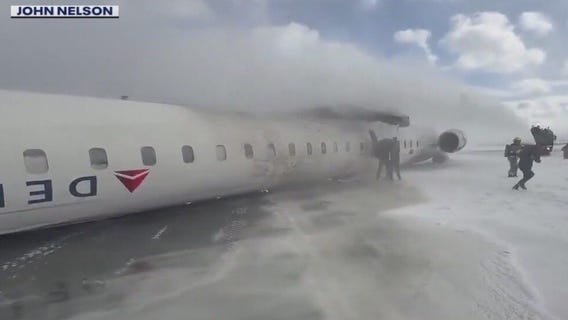 What caused the Delta jet to crash in Toronto?