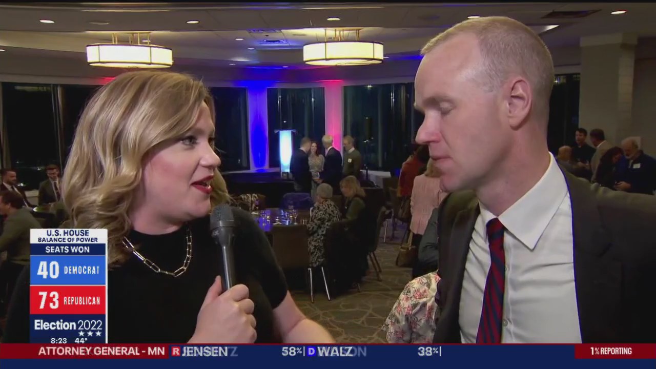 Attorney General candidate Jim Schultz speaks with FOX 9 on Election Night