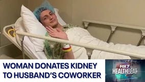 Woman donates kidney to husband's coworker