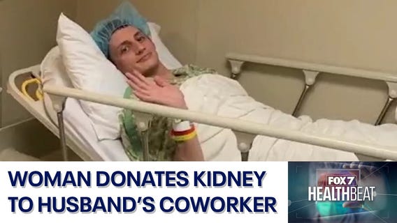 Woman donates kidney to husband's coworker