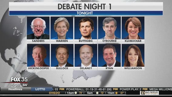 Democratic candidates meets for first night of debates