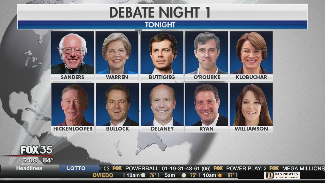 Democratic candidates meets for first night of debates