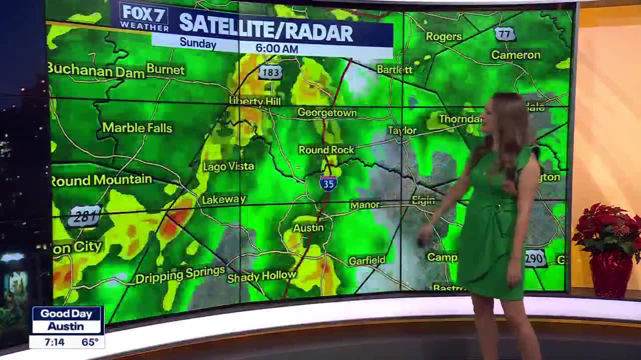 Austin weather: Soggy start to Christmas Eve