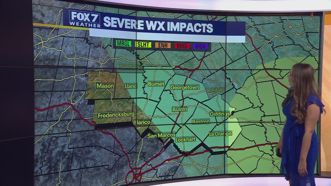 Austin weather: Severe storms possible Monday