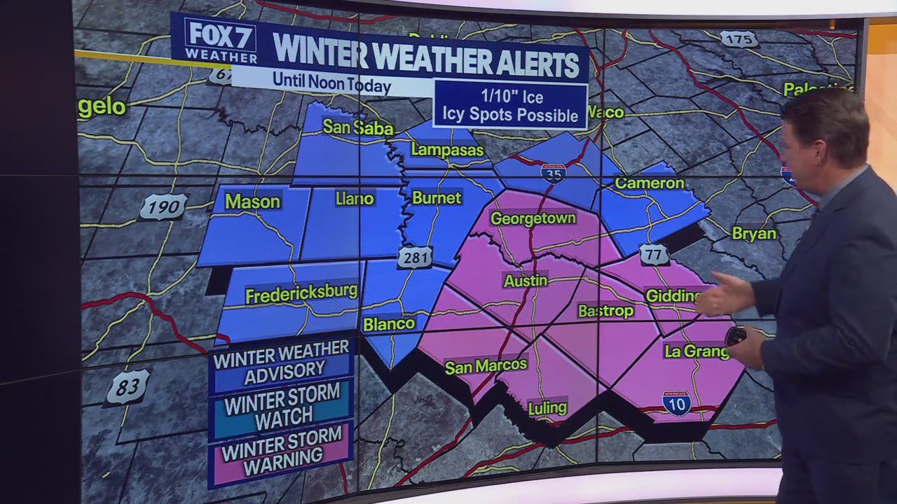 Austin weather: Winter Storm Warning issued