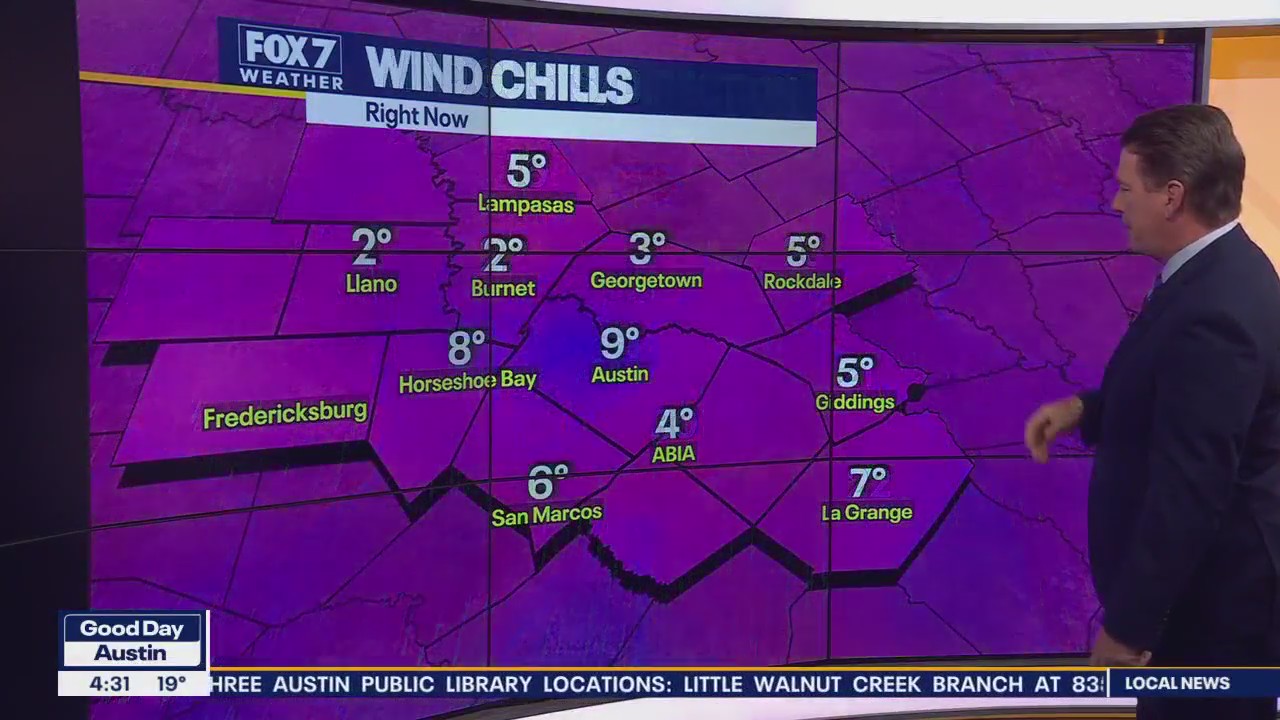 Austin weather: Wind Chill Warning issued