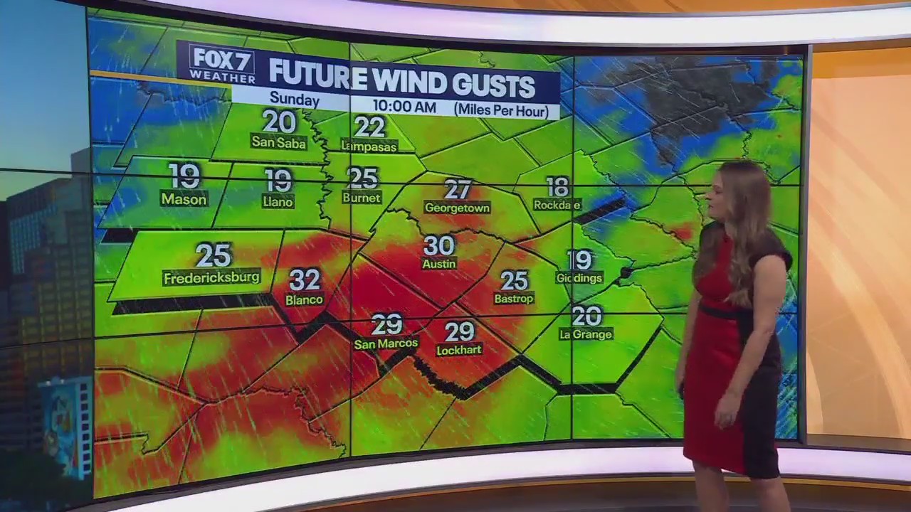 Austin weather: Dry, windy after the storms