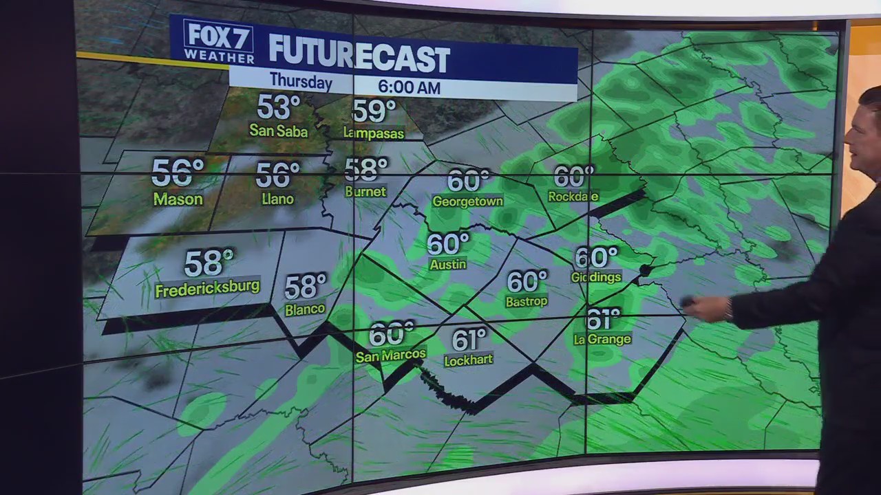 Austin weather: Patchy drizzle before weekend rain