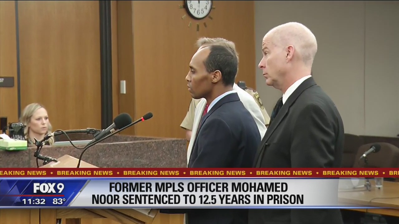 Ex-Minneapolis police officer Mohamed Noor sentenced to 12.5 years in prison
