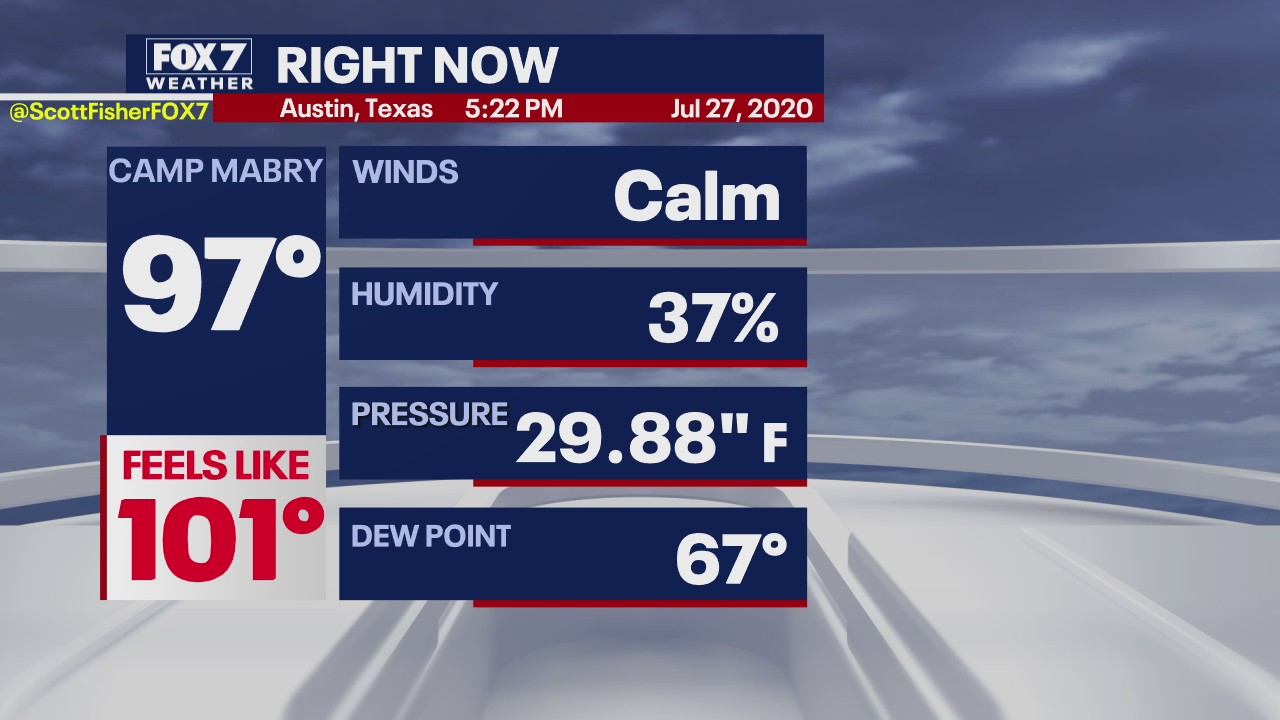 Evening weather forecast for July 27, 2020
