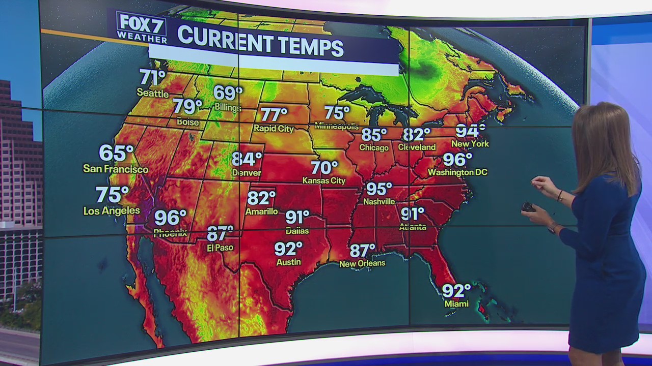 Noon weather forecast for July 20, 2020