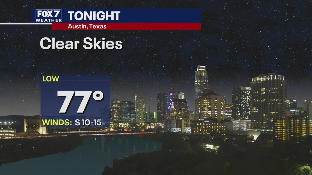 Evening weather forecast for August 13, 2020