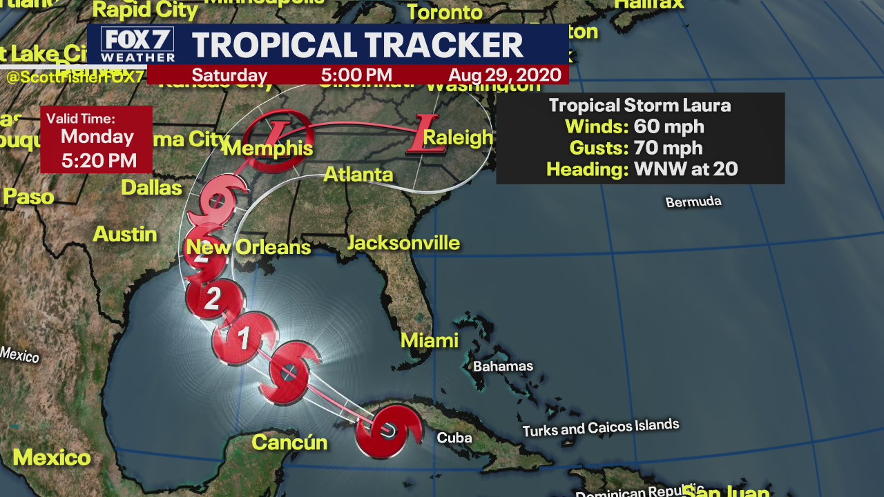 Evening weather forecast for August 24, 2020