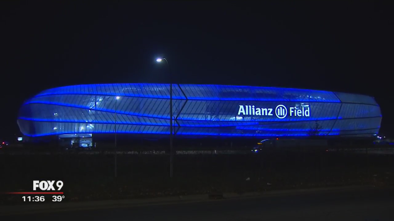 Grass installed as Allianz Field nearing completion