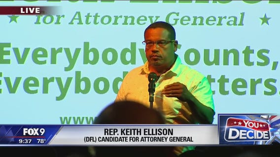 Keith Ellison speaks after winning DFL nomination for Attorney General ticket
