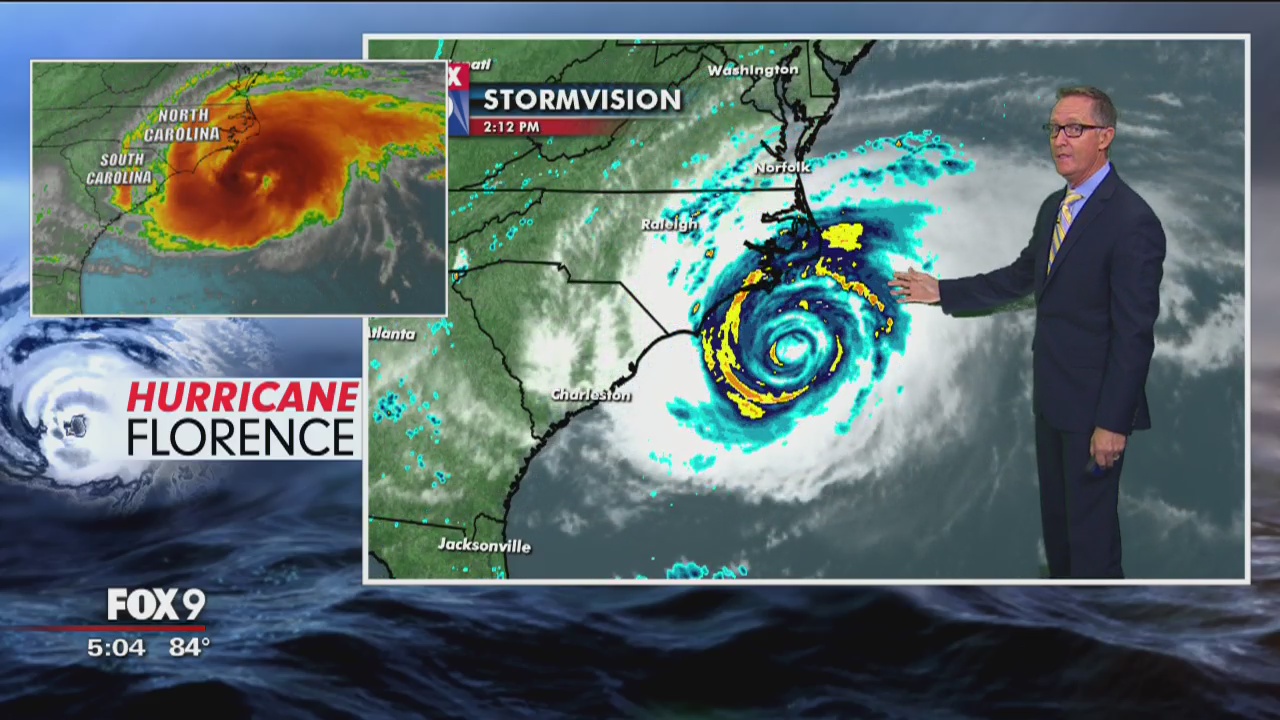 `Threat becomes reality': Florence begins days of rain, wind