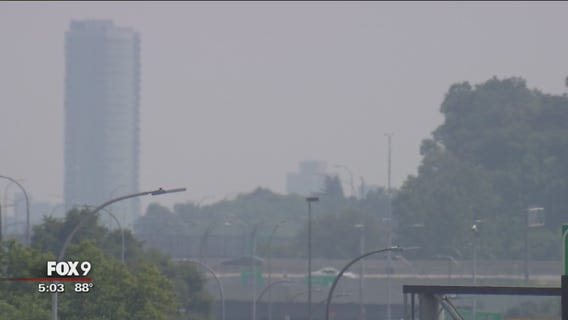 Hazy skies arrive in the Twin Cities