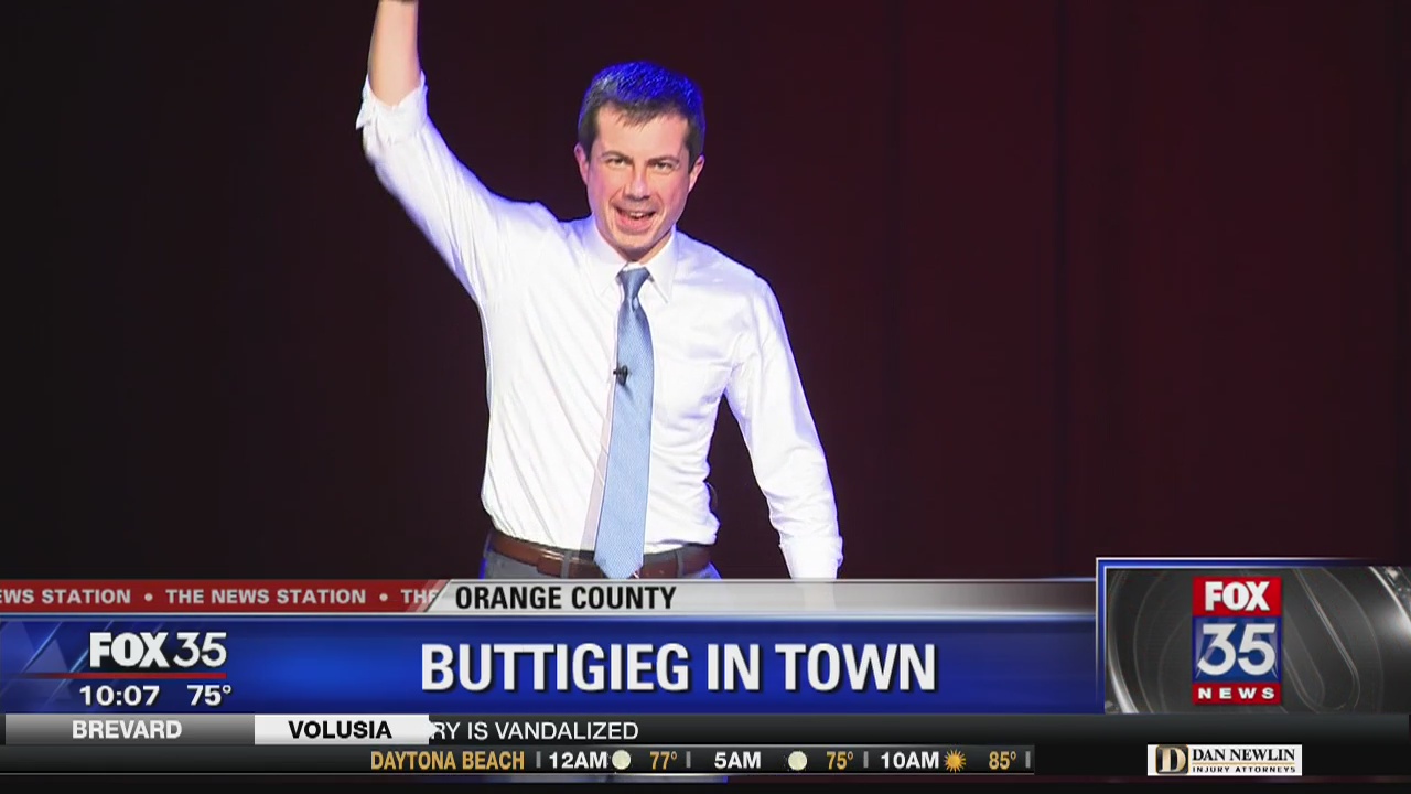 Pete Buttigieg makes campaign stop in Orlando