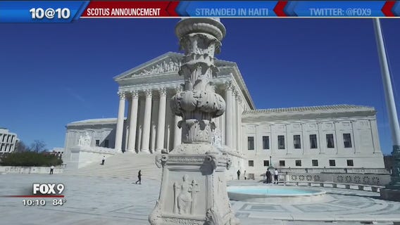 Trump's Supreme Court pick expected Monday night