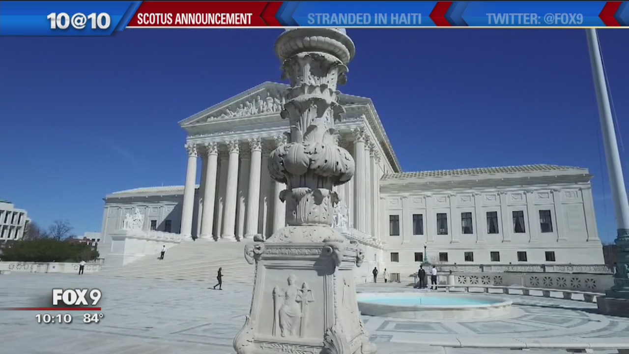 Trump's Supreme Court pick expected Monday night