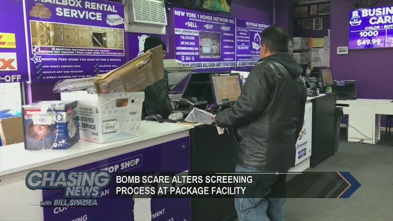 Bomb scare alters screening process at package facility