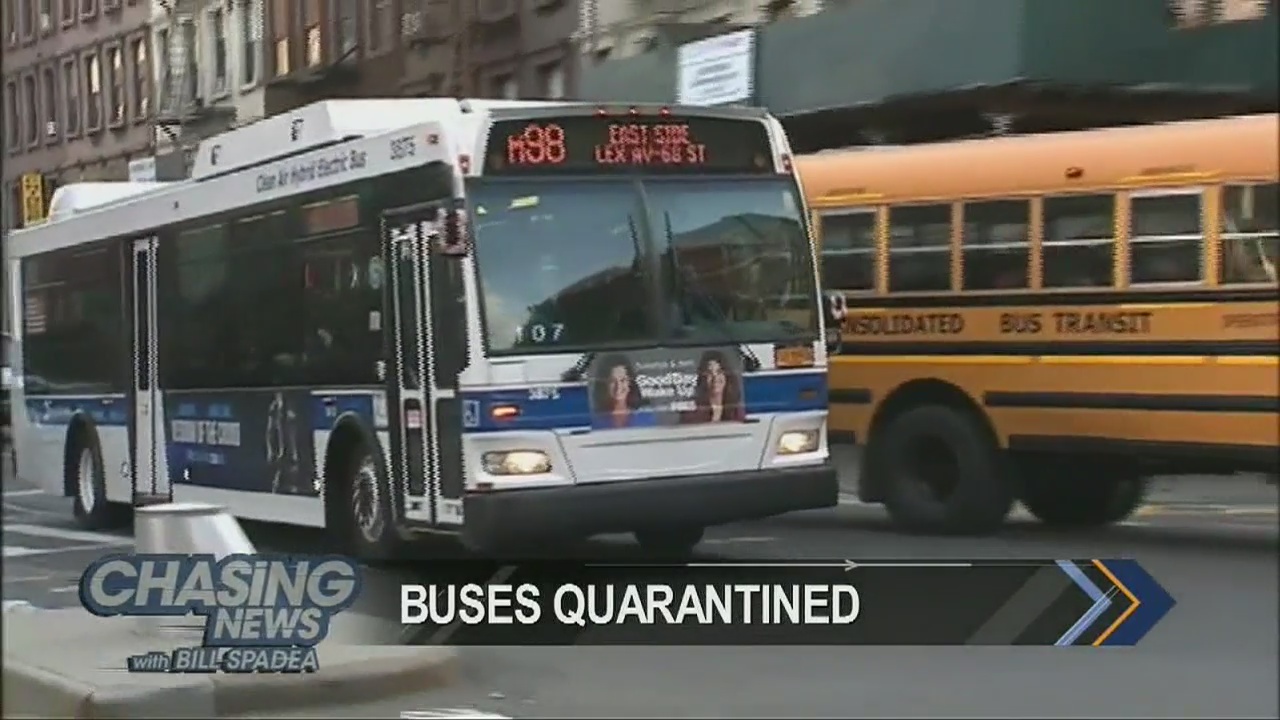 Dirty buses in New York