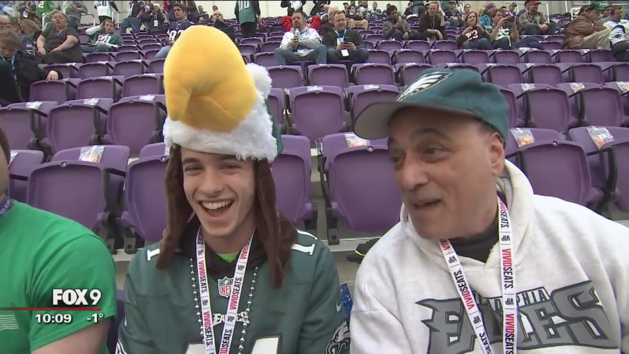 Fans react at Super Bowl LII