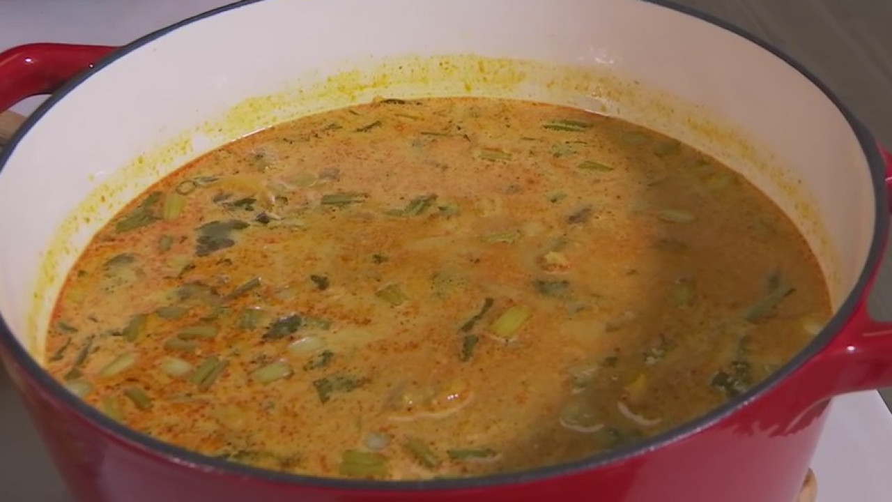 Thai chicken noodle soup recipe from Austin Empty Bowl cookbook