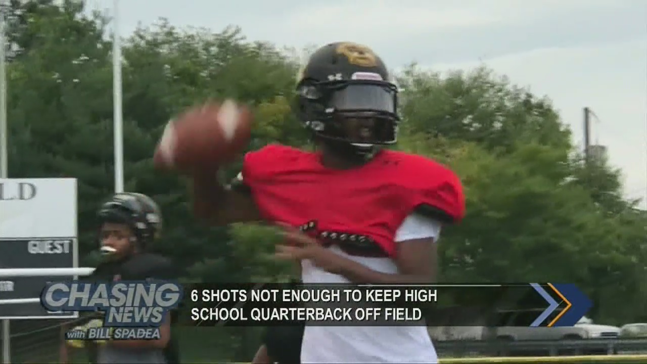 Teen recovers from shooting and returns to the gridiron