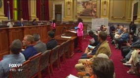 Anti-violence activists made their voices heard at Minneapolis City Hall Thursday
